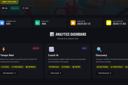 Creator Studio: Free Fortnite Creative Analytics Platform