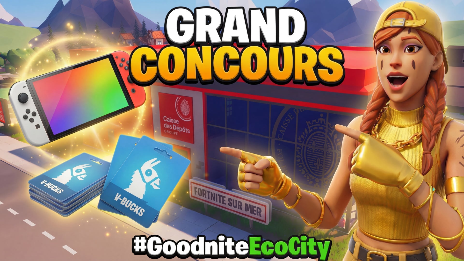 Gagne une Nintendo Switch 2 + des V-Bucks